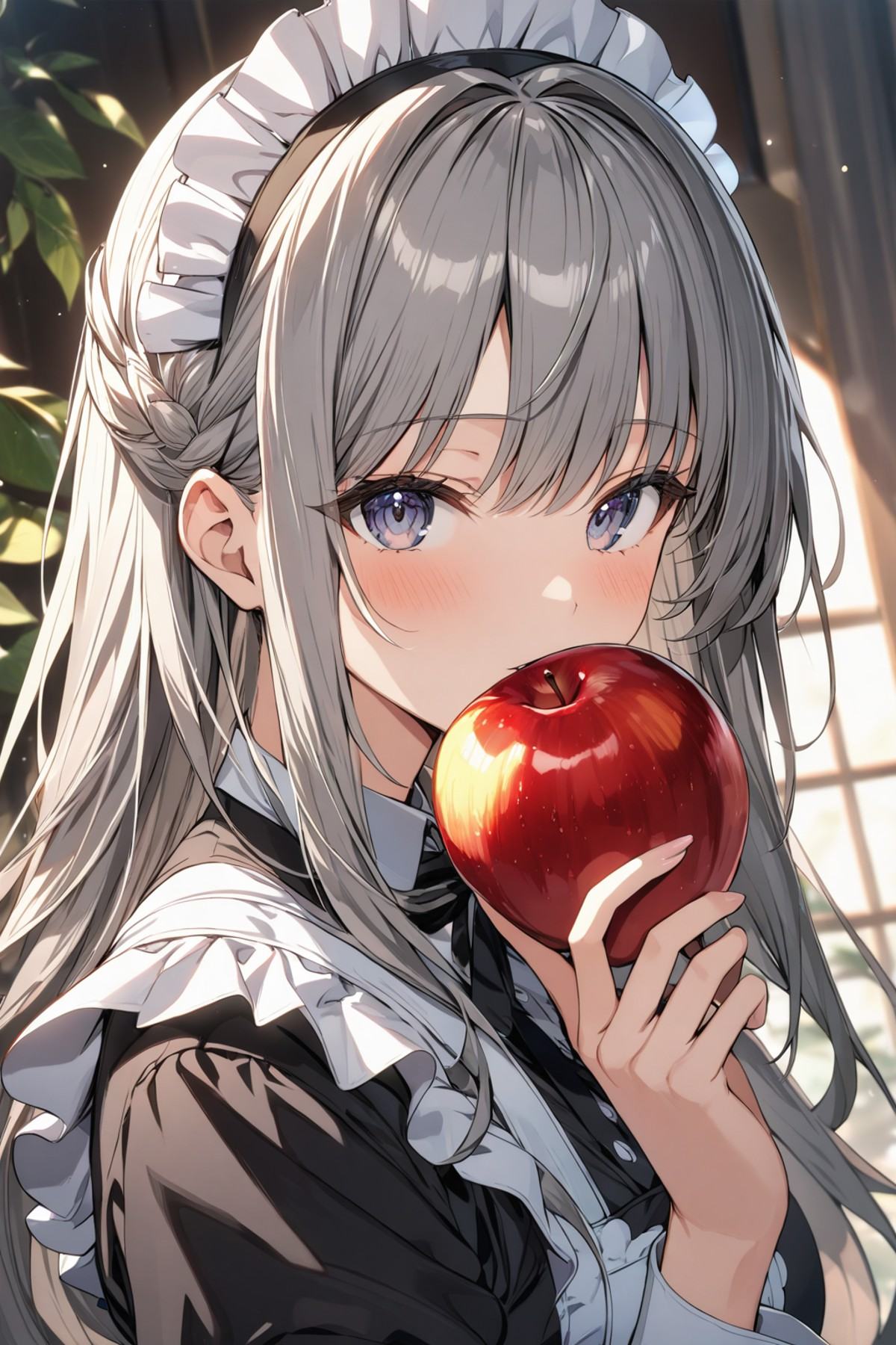 1girl,  solo,  Grey hair on Tensor.Art