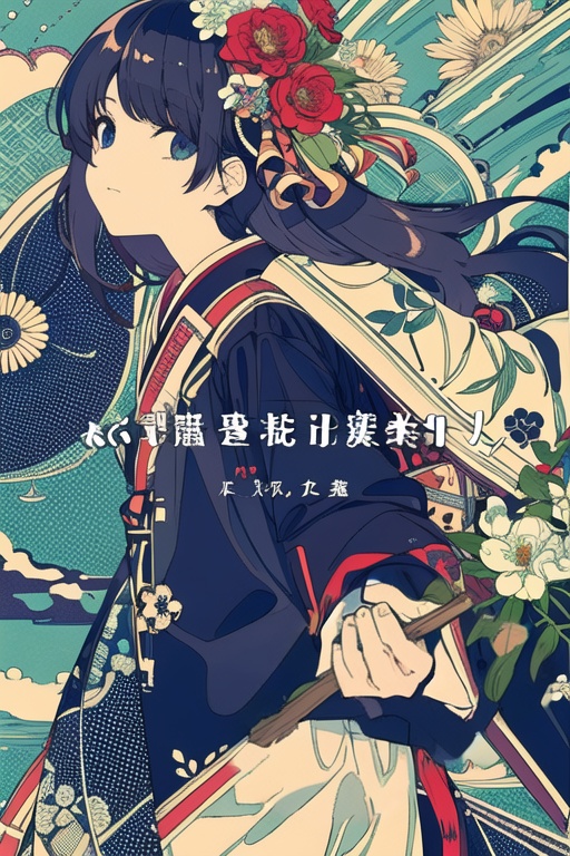 ((high quality)), ((masterpiece)), 8k wallpaper, aesthetic, an eye from red flowers gap, front view, close_up, white ((sailor_collar)), punk, short black hair, face covered in  flowers, masterpiece, ultra-detailed, illustration, foral_background, cover design,tile pattern, japanese pattern flower background, <lora:LORAFlatColor_flatColor:0.7>, <lora:ligneClaireStyleCogecha_v10:0.2>, <lora:yoneyamaMaiStyleLora_yoneyamaMaiV2:0.15>, left hand holding scattered flowers