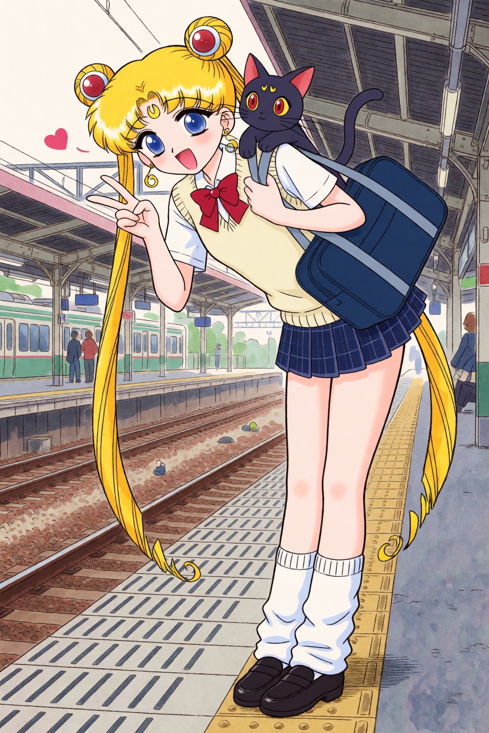 Juu Kuroinu Style,  1girl,  tsukino usagi on Tensor.Art
