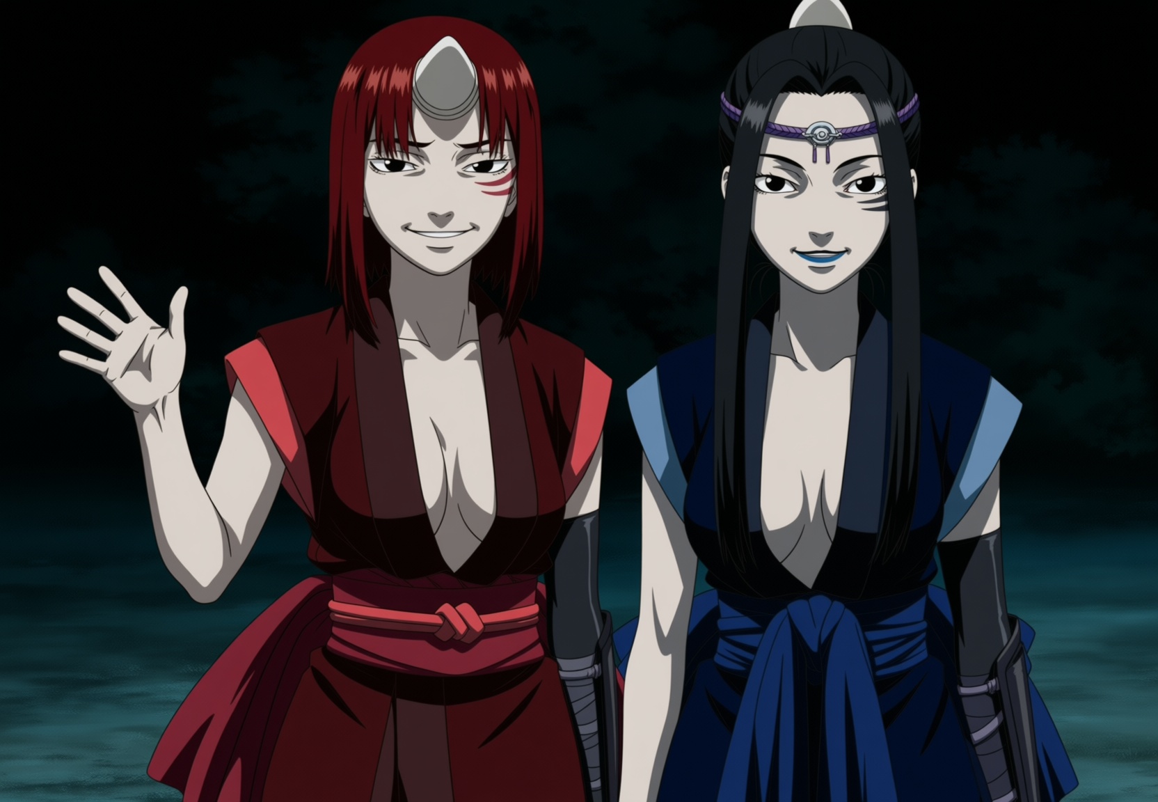 anime coloring,  2girls,  take your pick on Tensor.Art