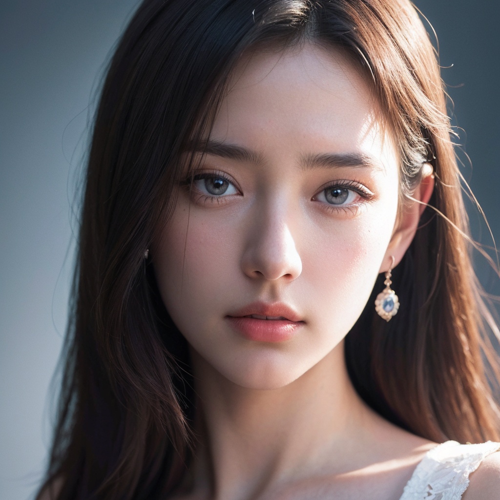 (best quality:1.4),(masterpiece:1.4),(photorealistic:1.4),(Realistic:1.2),(ultra high res, raw photo:1.4),(hdr, hyperdetailed:1.2),(8K:1.2),cinematic photo 1girl,close up to face,<lora:light_slider_v10:5>,(white background:1.2),<lora:AgainMix_SkinTone_v1:0.2>,