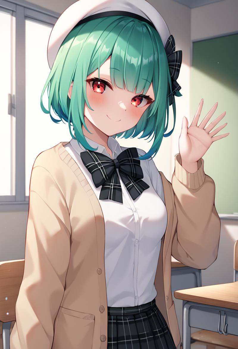 uruha_rushia,  rushia_short,  green hair on Tensor.Art