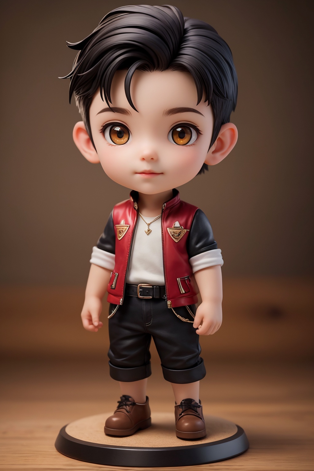(best quality:1.4),(masterpiece:1.4),(photorealistic:1.4),(Realistic:1.2),(ultra high res, raw photo:1.4),(hdr, hyperdetailed:1.2),(8K:1.2),cinematic photo 1boy,(chibi:1.1),black hair,full body,