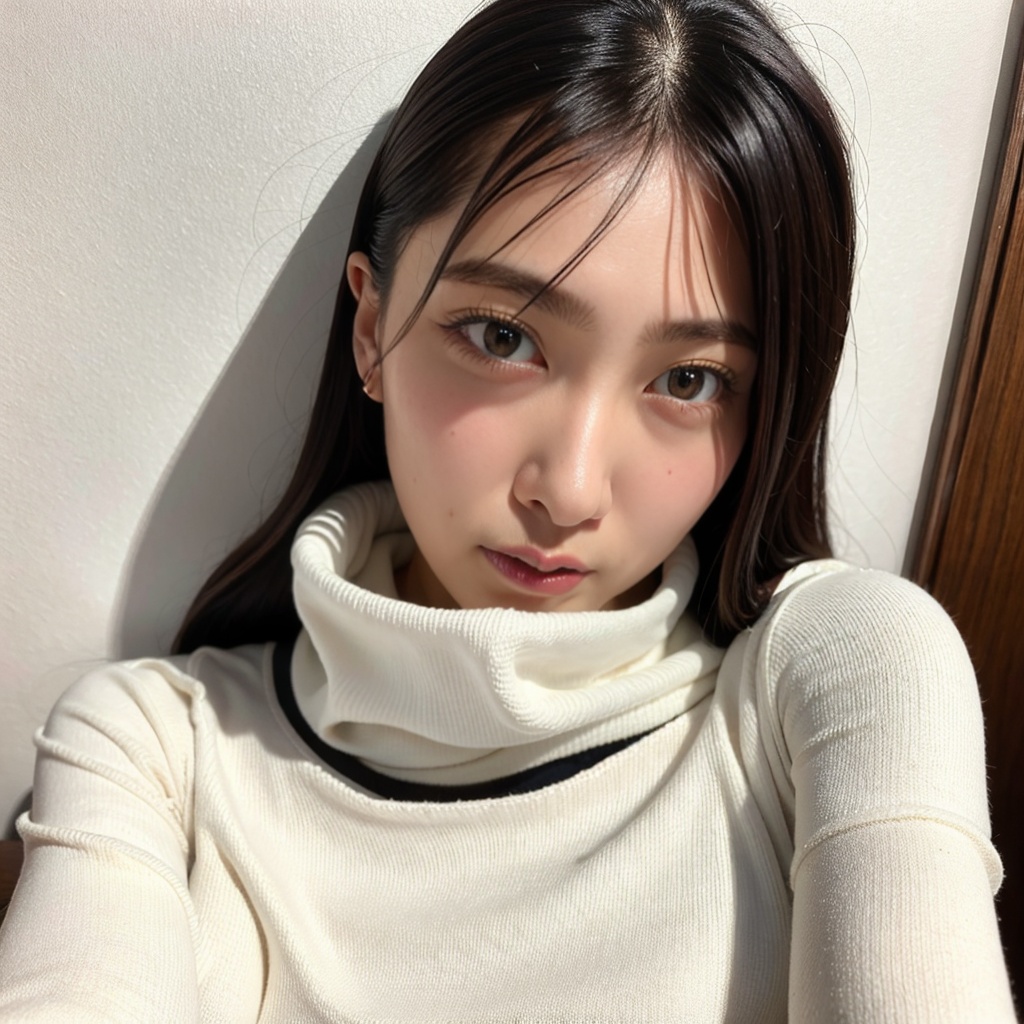 ((masterpiece)),(((best quality))),1girl,turtleneck_sweater,