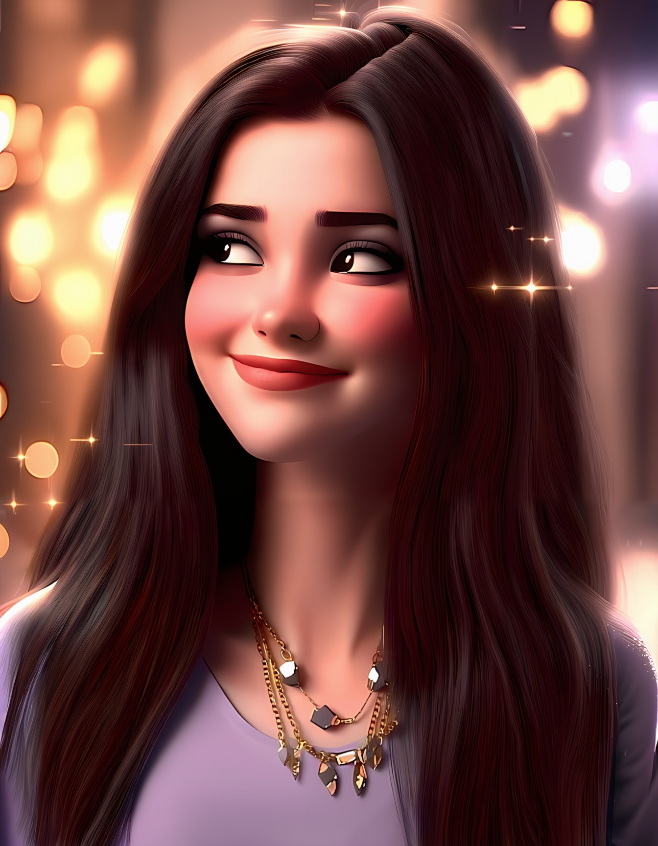 1girl,  long hair,  smile on Tensor.Art