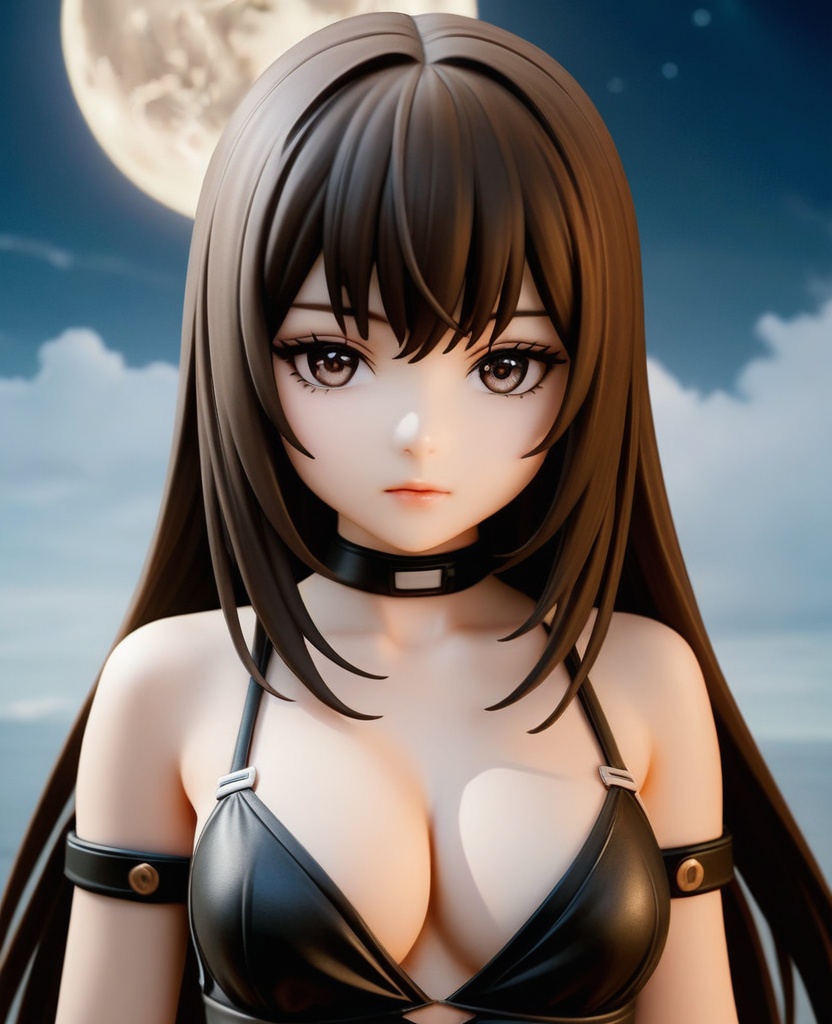 (,1girl, ,best quality, ),looking at viewer,masterpiece, (( , )),, realistic,science fiction,mole, ultra realistic 8k cg, full moon,  rose,(cleavage), (),