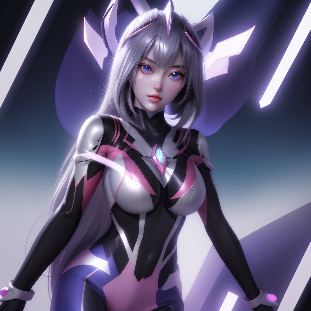 simple background,  female ultraman,  delicate features on Tensor.Art