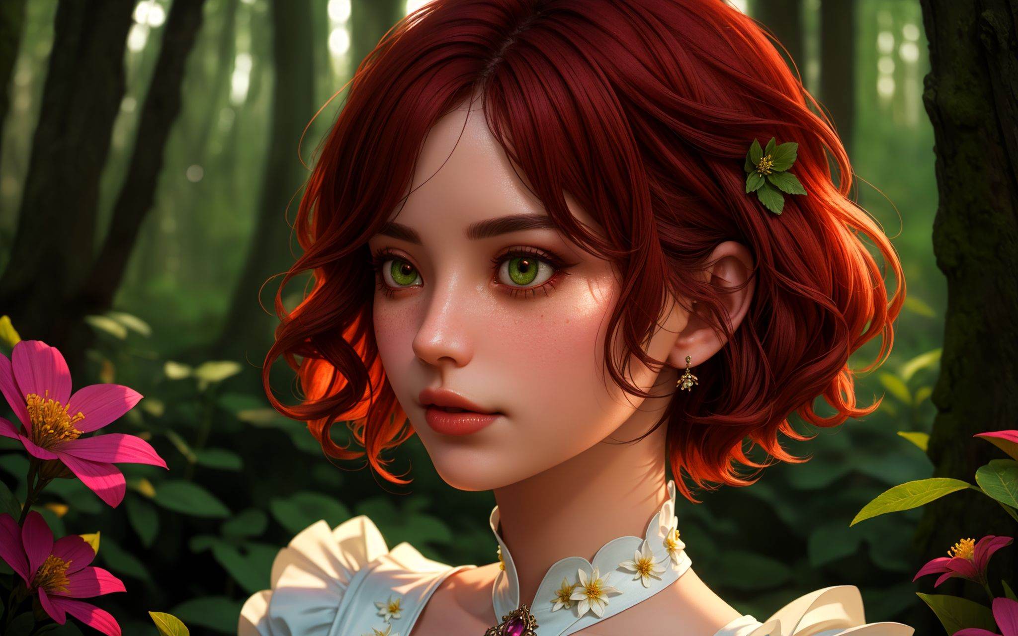 cute woman,  (elegant,  beautiful face) on Tensor.Art