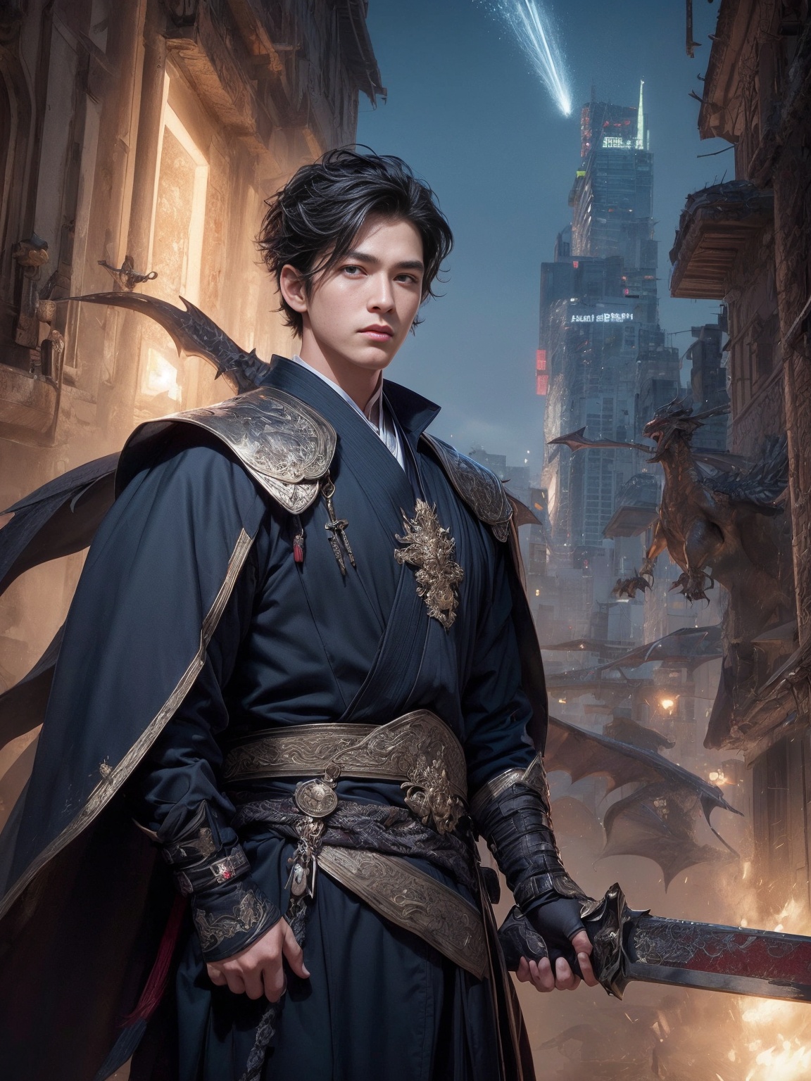 ultra-detailed,  (1boy,  handsome on Tensor.Art