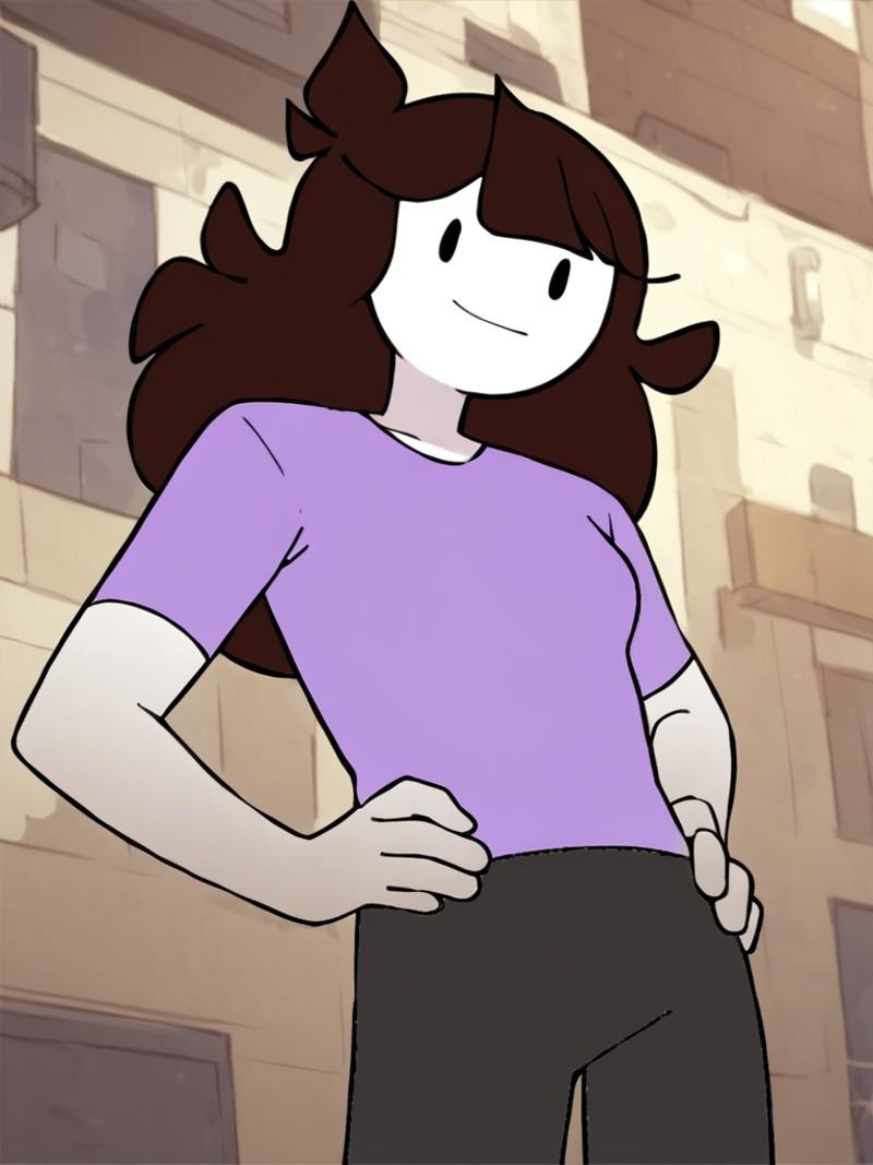 jaiden,  1girl,  purple shirt on Tensor.Art