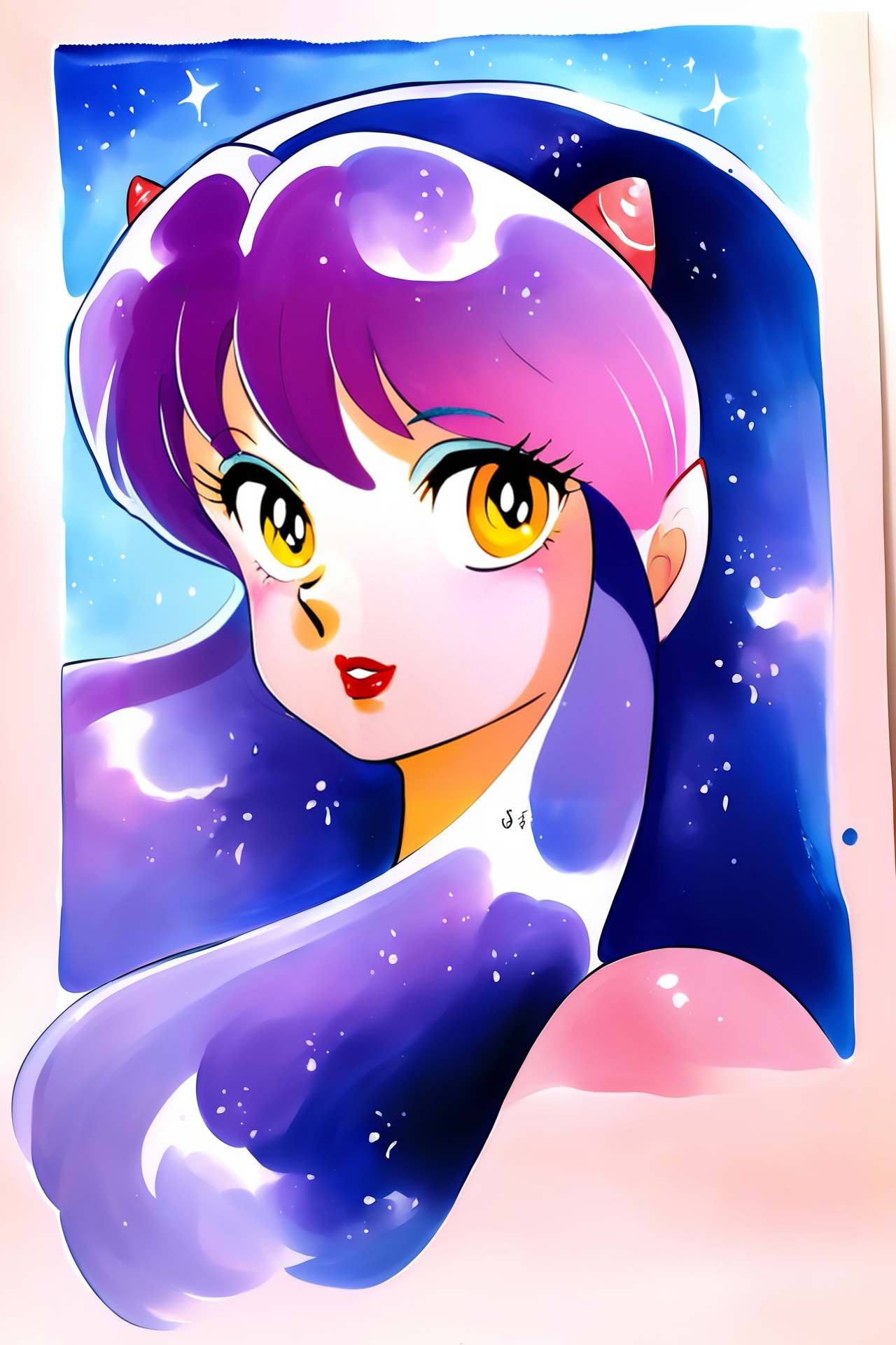 in ru_ta artstyle,  1girl,  lum on Tensor.Art