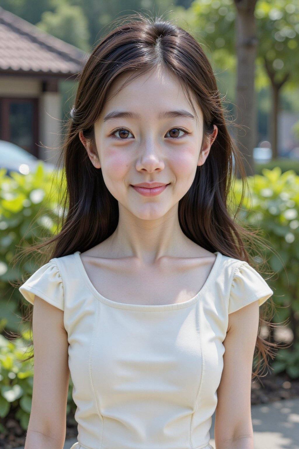 HDR photo of cinematic film still,  A 10 y.o. female,  black long hair on Tensor.Art