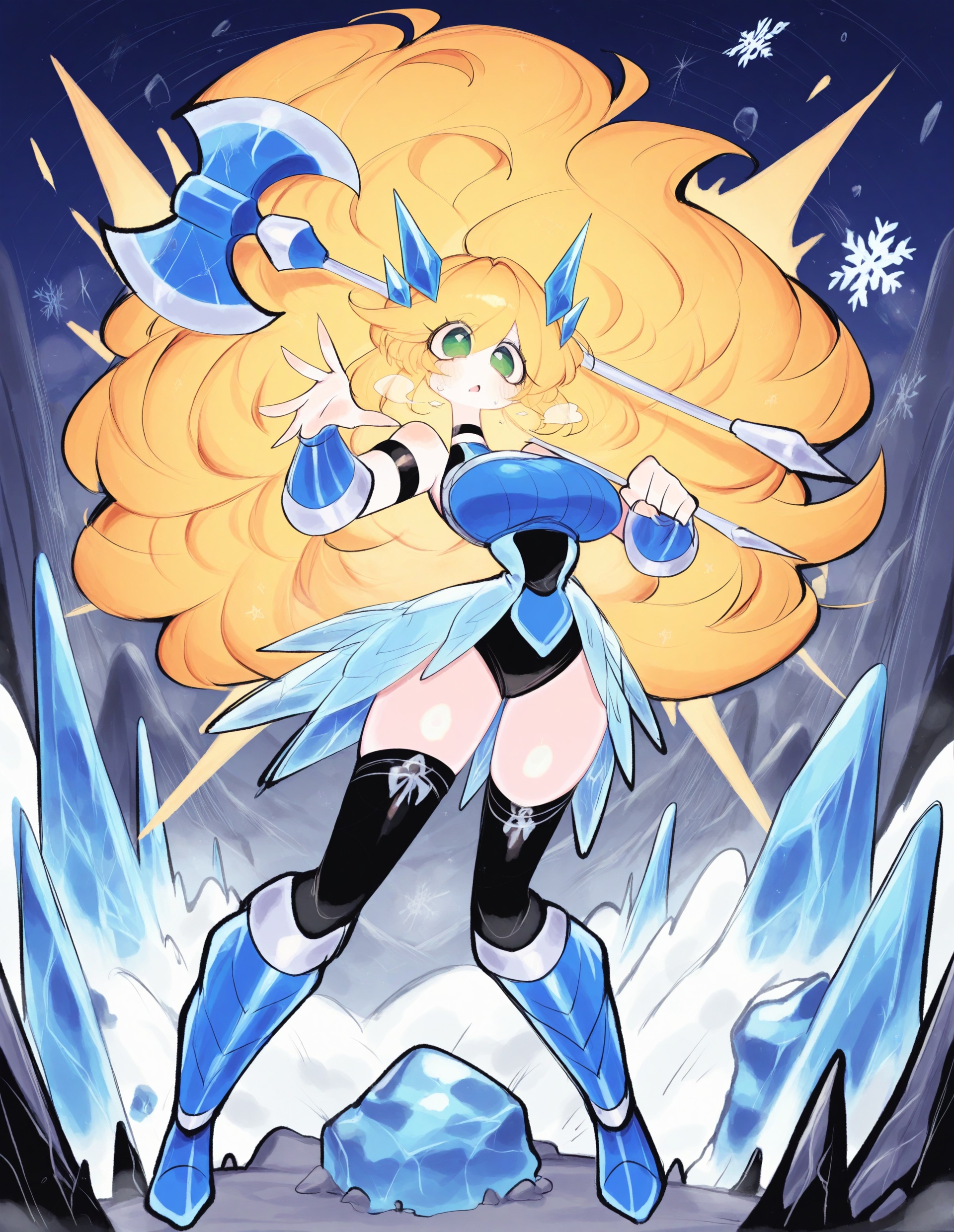 soft fantasy anime healer girl,  blonde hair,  green eyes on Tensor.Art