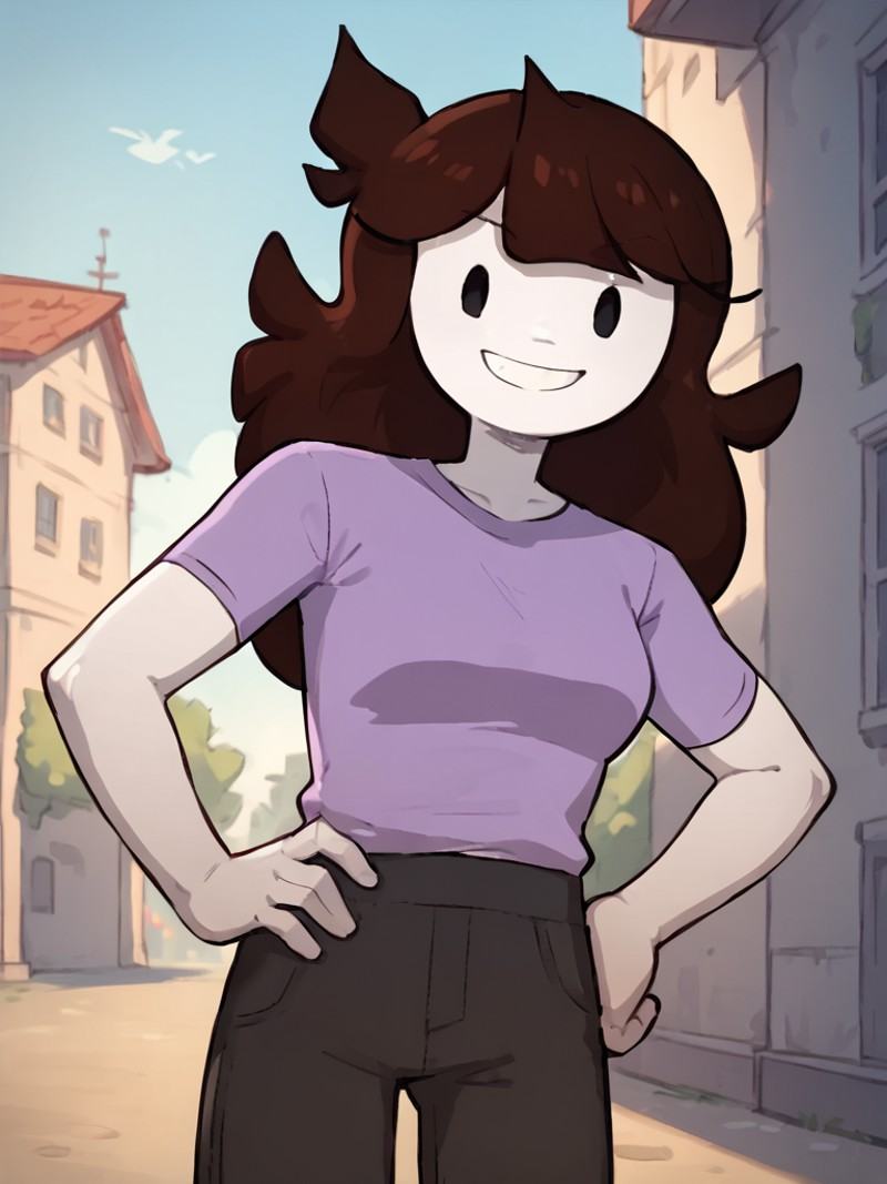 jaiden,  1girl,  purple shirt on Tensor.Art