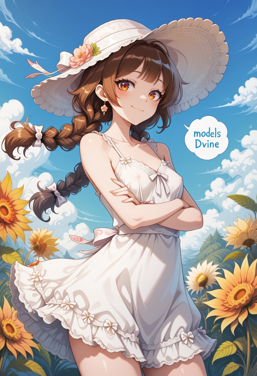 1girl,  sundress,  solo focus on Tensor.Art