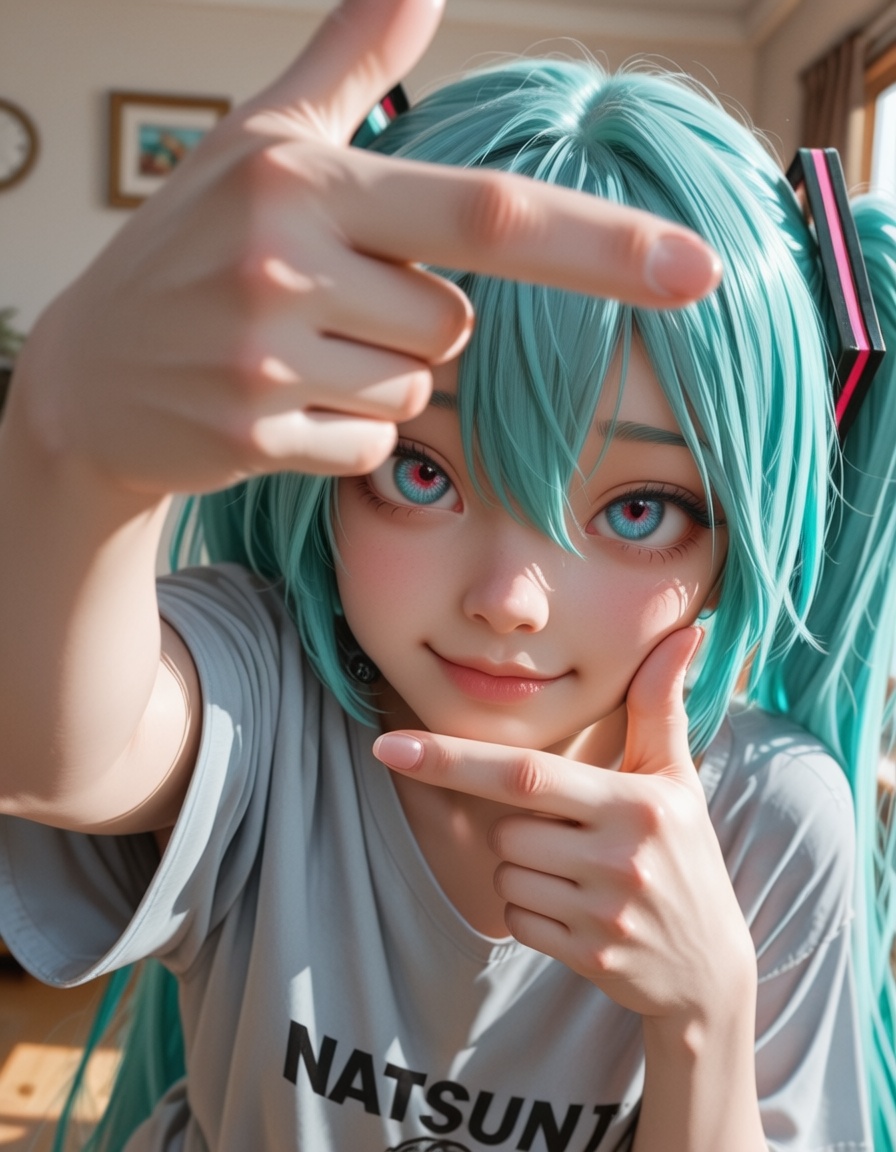 1girl,  solo,  hatsune miku on Tensor.Art