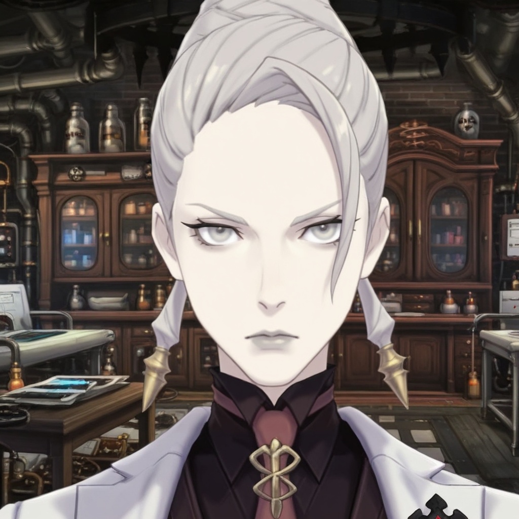 gga2csithe,  1girl,  grey hair on Tensor.Art
