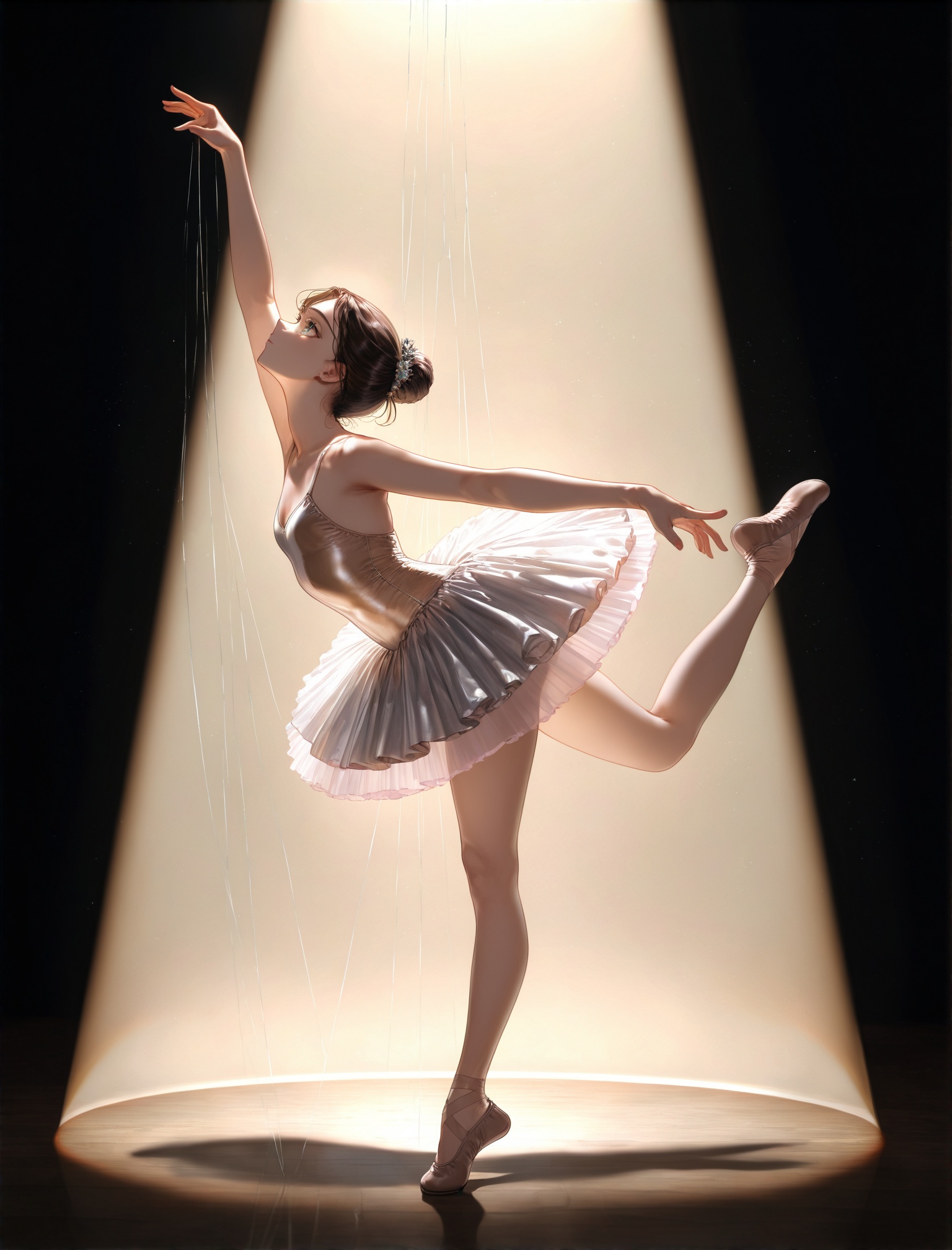 full body,  spotlight,  from side on Tensor.Art