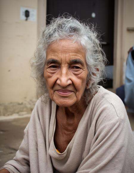 photographic portrait of an old woman in her 90s on Tensor.Art