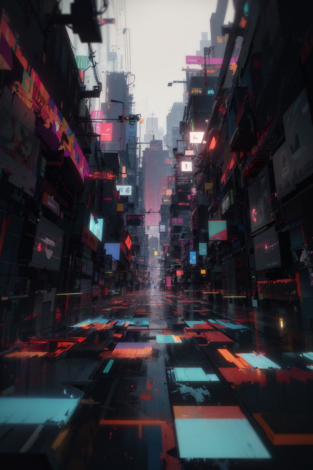 masterpiece,best quality,extremely detailed,colorful,(glitch art),(Abstract art),cinematic lighting,sharp focus,hdr,