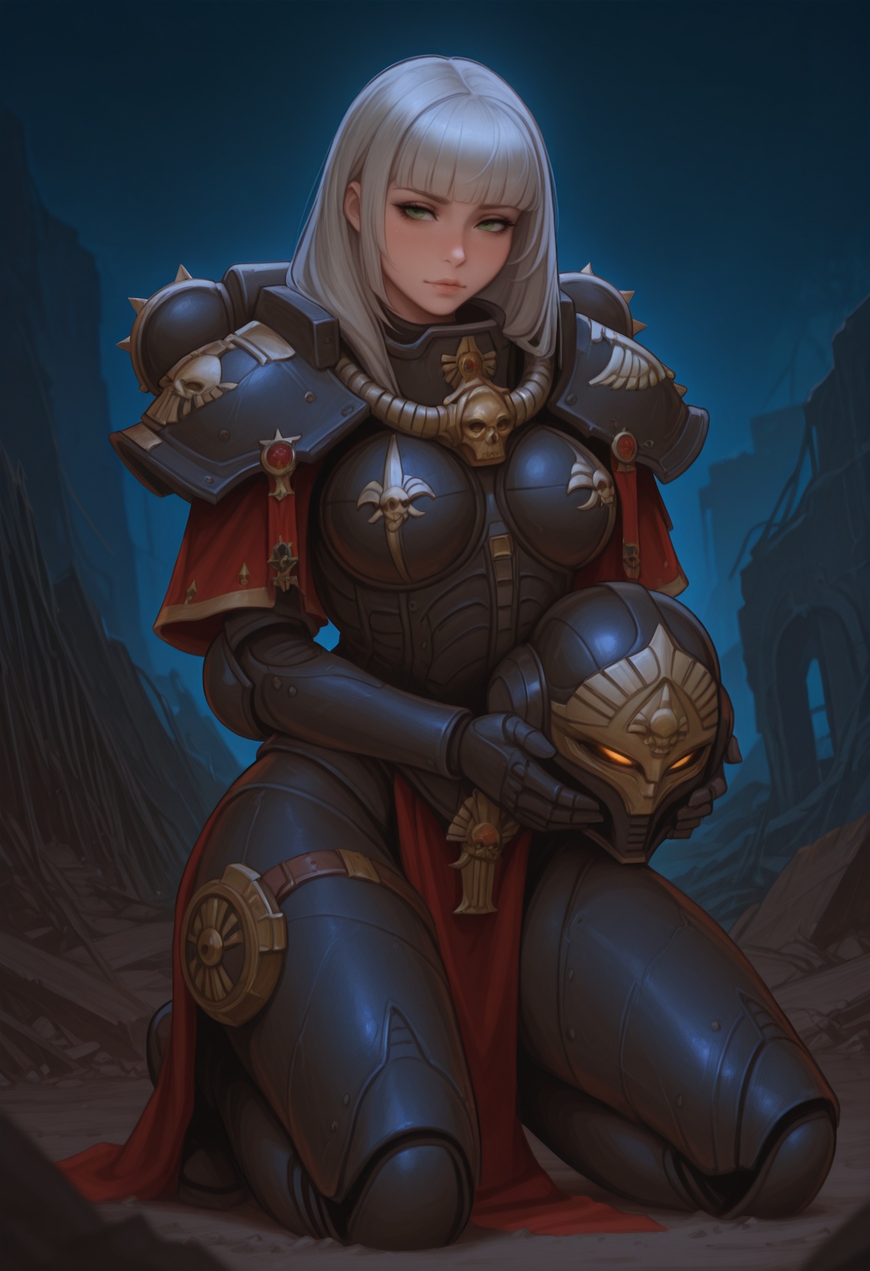 sororita-iloutdoors,  ruins1girl,  adepta sororitas on Tensor.Art
