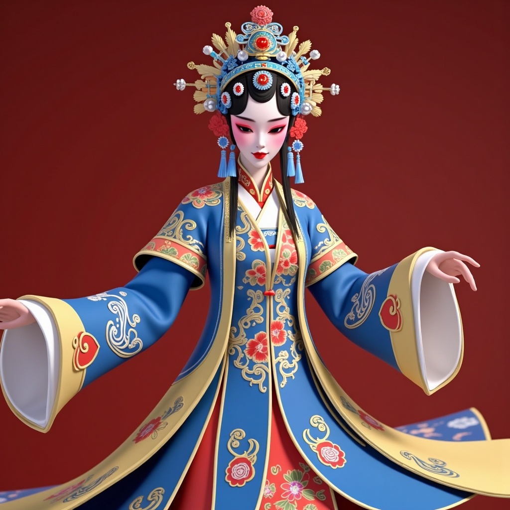 painting of a woman in a blue and red dress with a red hat,palace,a girl in hanfu,beautiful render of tang dynasty,beautiful character painting,onmyoji portrait,onmyoji detailed art,chinese empress,xianxia,oriental wallpaper,ancient asian dynasty princess,ancient chinese goddess,high detail skin,xianxia fantasy,ancient china art style,xianxia hero,queen of the sea mu yanling,chinese princess,chinese dress,ancient chinese princess,Xia Gui,chinese costume,feng zhu concept art,ancient chinese beauties,cosmetics,in style of fenghua zhong,cgsociety 9,heise-lian yan ****,beautiful fantasy portrait,fantasy portrait art,style of feng zhu,stylized make-up on face,cgsociety and fenghua zhong,concept art | feng zhu,