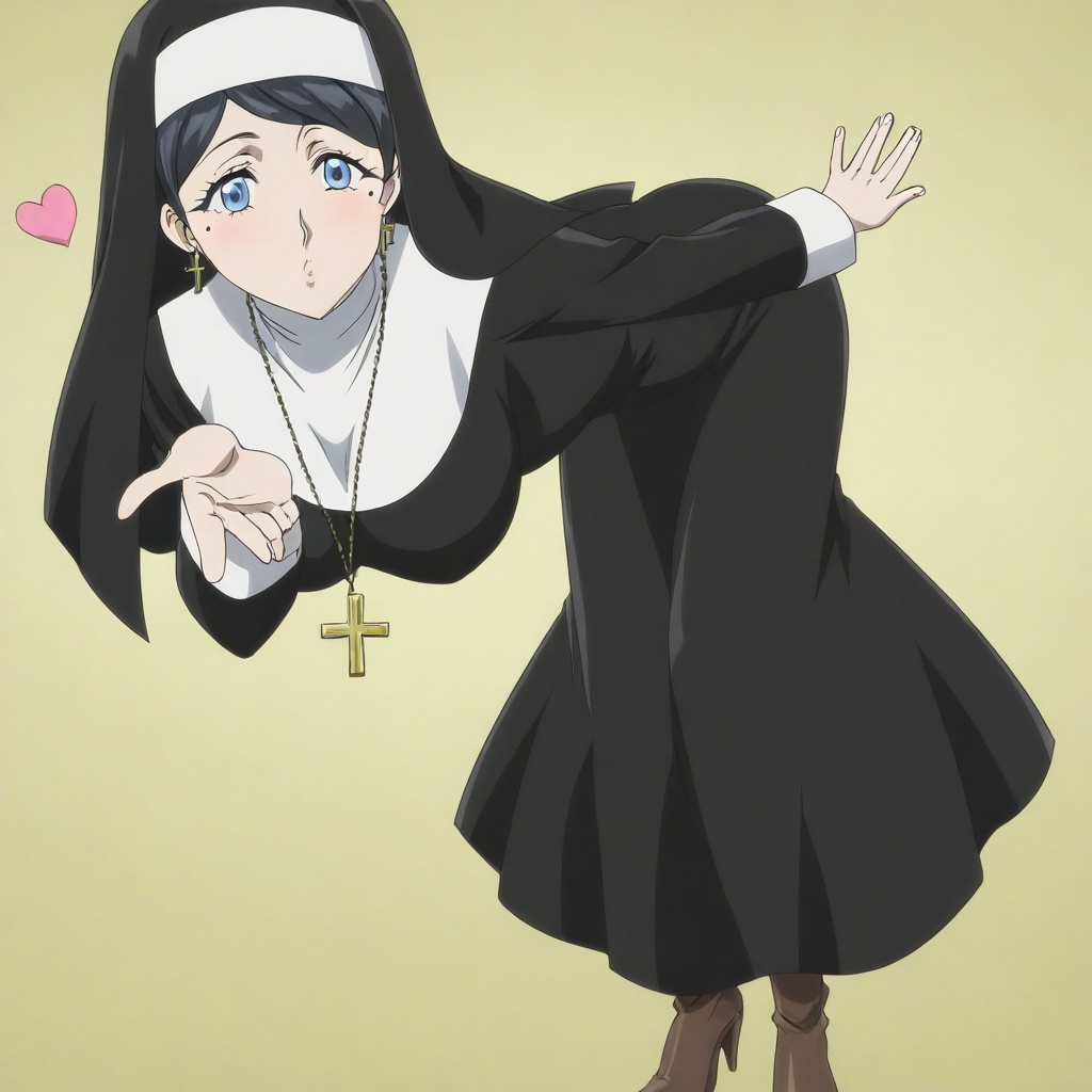 sister lily \(bc\),  black hair,  long hair on Tensor.Art