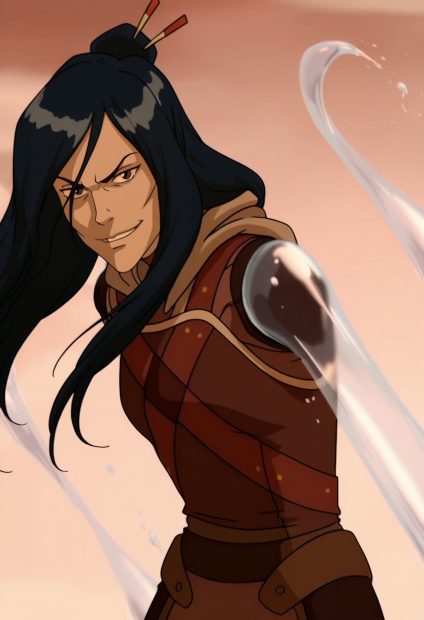In the avatar TV animation style,  Ming_Hua,  solo on Tensor.Art