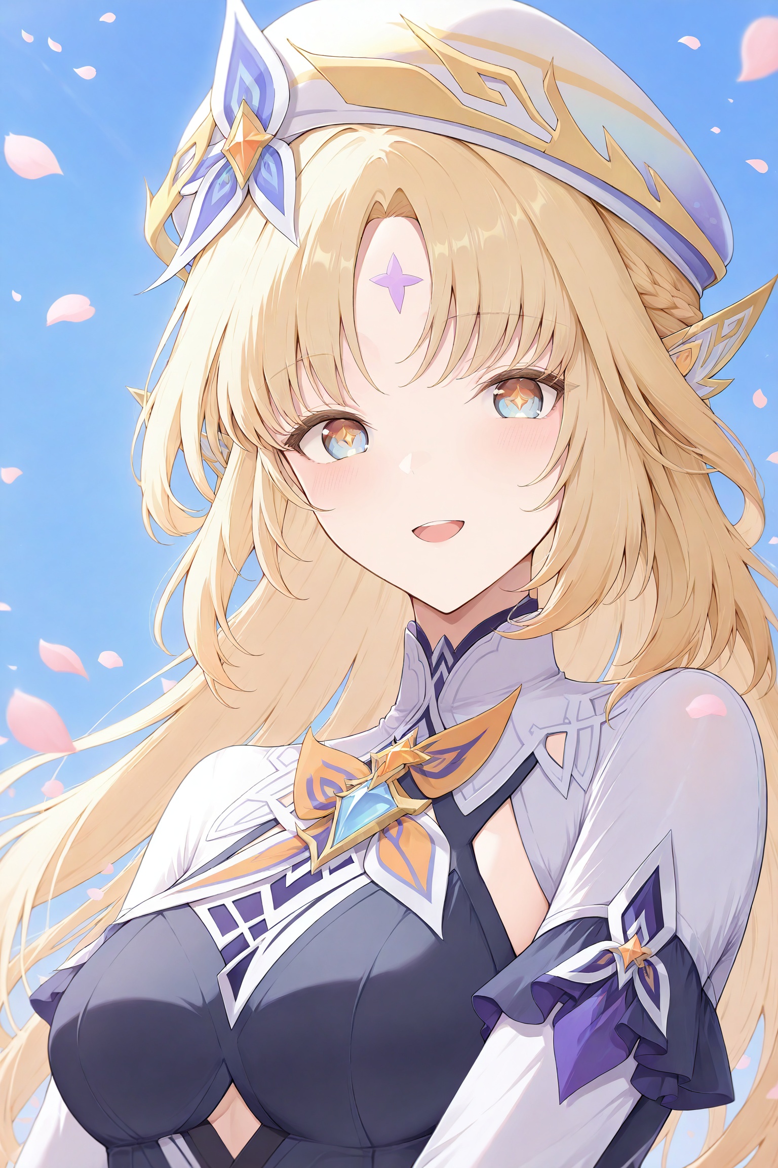 <lora:Nioh_v2:1>,Nioh,1girl,solo,looking at viewer,upper_body,smile,:o,overalls,blue sky,petals,score_9,score_8_up,score_7_up,score_6_up,score_5_up,score_4_up,just describe what you want,tag1,tag2,