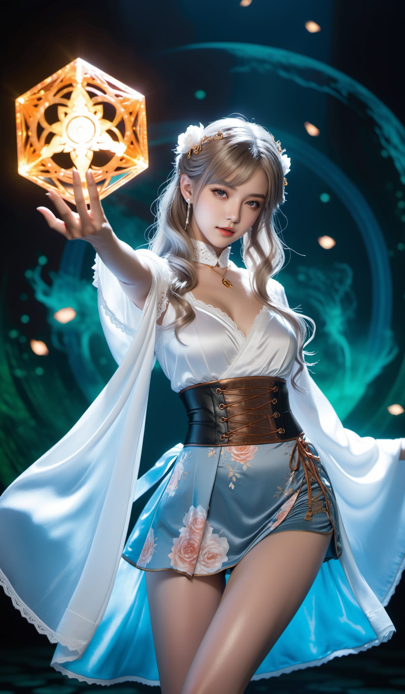 (see-through_clothing),  (Elegant posture),  peerlessly beautiful idol on Tensor.Art