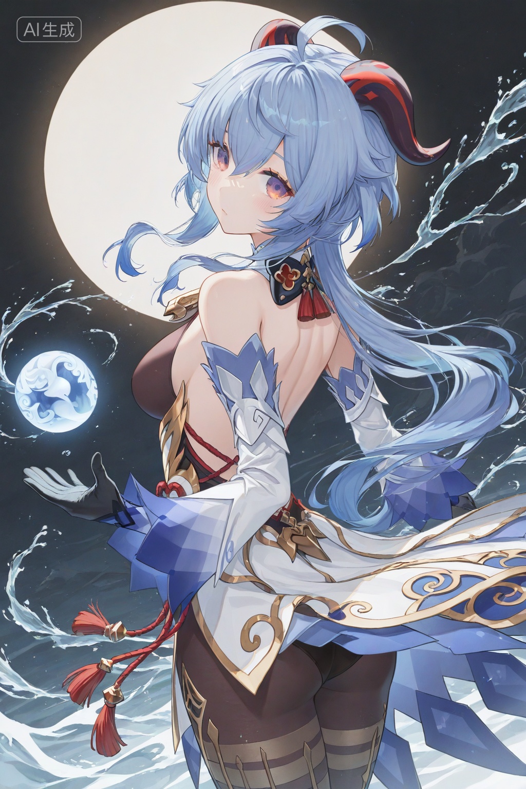 1girl,  ganyu \(genshin impact\),  solo on Tensor.Art