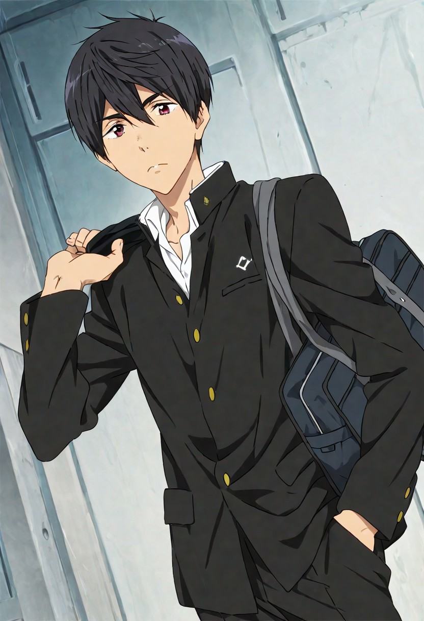 Anime,  solo male,  Free! Starting Days art style on Tensor.Art