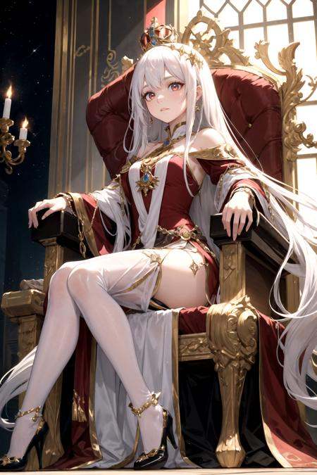 Step into the opulent realm of "Crimson Monarchy,  " a kingdom where power and beauty converge in the form of a resplenden...