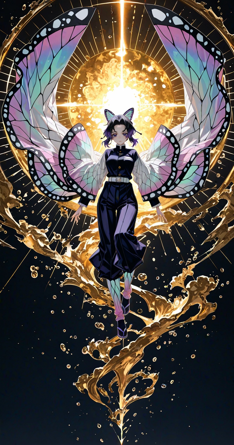 Kochou Shinobu,kimetsu no yaiba,close-up details,outstanding style,adding a touch of dimension to your images without compromising details,whirls of vapor,iridescent textures,(Anime:1.1),ethereal ambiance,delicate details,magical high-concept,32K UHD,sharp focus,best-quality,masterpiece,golden hour,unconventional supreme masterpiece,masterful details,temperate atmosphere,with a high-end texture,in the style of fashion photography,photography,cover,dynamic angle,dynamic posture,(artist:quasarcake:0.8),extreme aesthetic,(wlop:0.6),(honjou raita, lack, rella:0.5, wanke),masterpiece,best quality,good quality,very aesthetic,absurdres,visual impact,a shot with tension,ultra-high resolution,32K UHD,sharp focus,best-quality,masterpiece,emotionalization,unconventional supreme masterpiece,masterful details,temperate atmosphere,with a high-end texture,in the style of fashion photography,(visual impact:1.2),giving the poster a dynamic and visually striking appearance,impactful picture,official art,colorful,splash of color,movie perspective,masterpiece,best quality,amazing quality,very aesthetic,absurdres,best quality,newest,