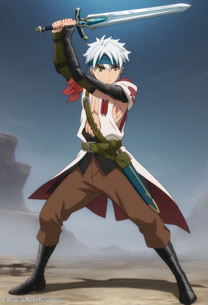 Anime,  solo male,  male focus on Tensor.Art