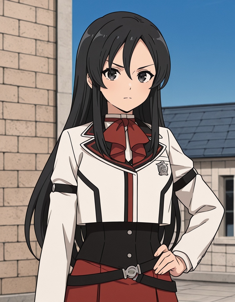 shizuka nanahoshi (mushoku tensei),  long hair,  black hair on Tensor.Art