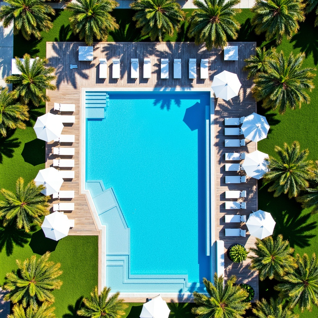 aerial view of a pool surrounded by palm trees and lawn chairs, hd aerial photography, color aerial photo drone, drone photography, birds - eye view, bird - eye view, wellness pool, resort, drone view, dji top down view, 4k drone photography, aerial photography, bird's-eye view, bird's - eye view, drone photograph, drone photo, the bird's - eye view, aerial shot from the drone, bird's eye view, tropical pool, from a bird's eye view, dream pool, shot from a drone, drone photograpghy, bird eye view, many plants and infinite pool, overhead photography, rectangular pool, drone point of view, small wellness relaxation pool, drone camera angle, aerial photograph, infinity concentric pool