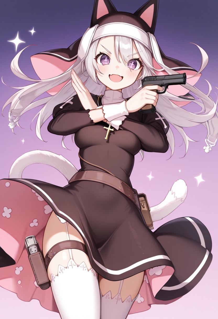P7PSP-GFL,  medium breasts,  cat tail on Tensor.Art