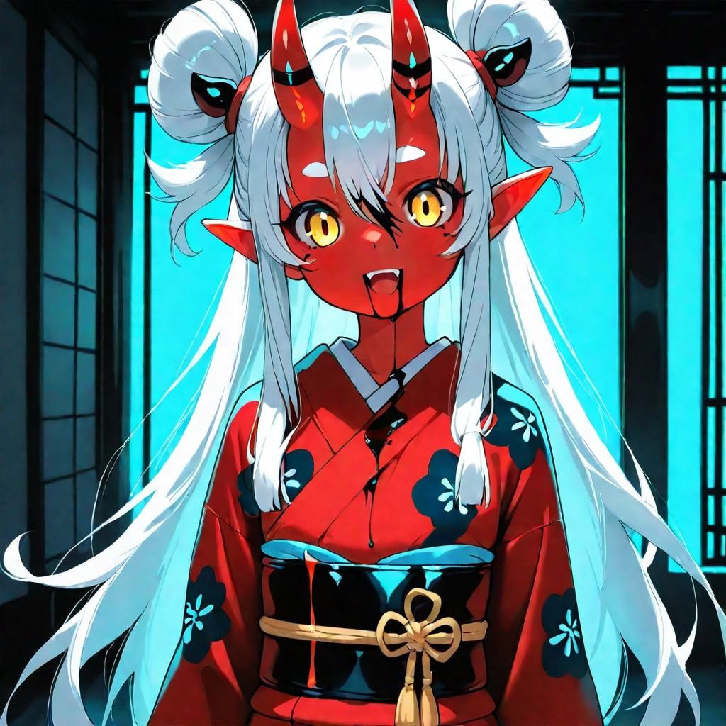 1girl,  solo,  oni woman on Tensor.Art