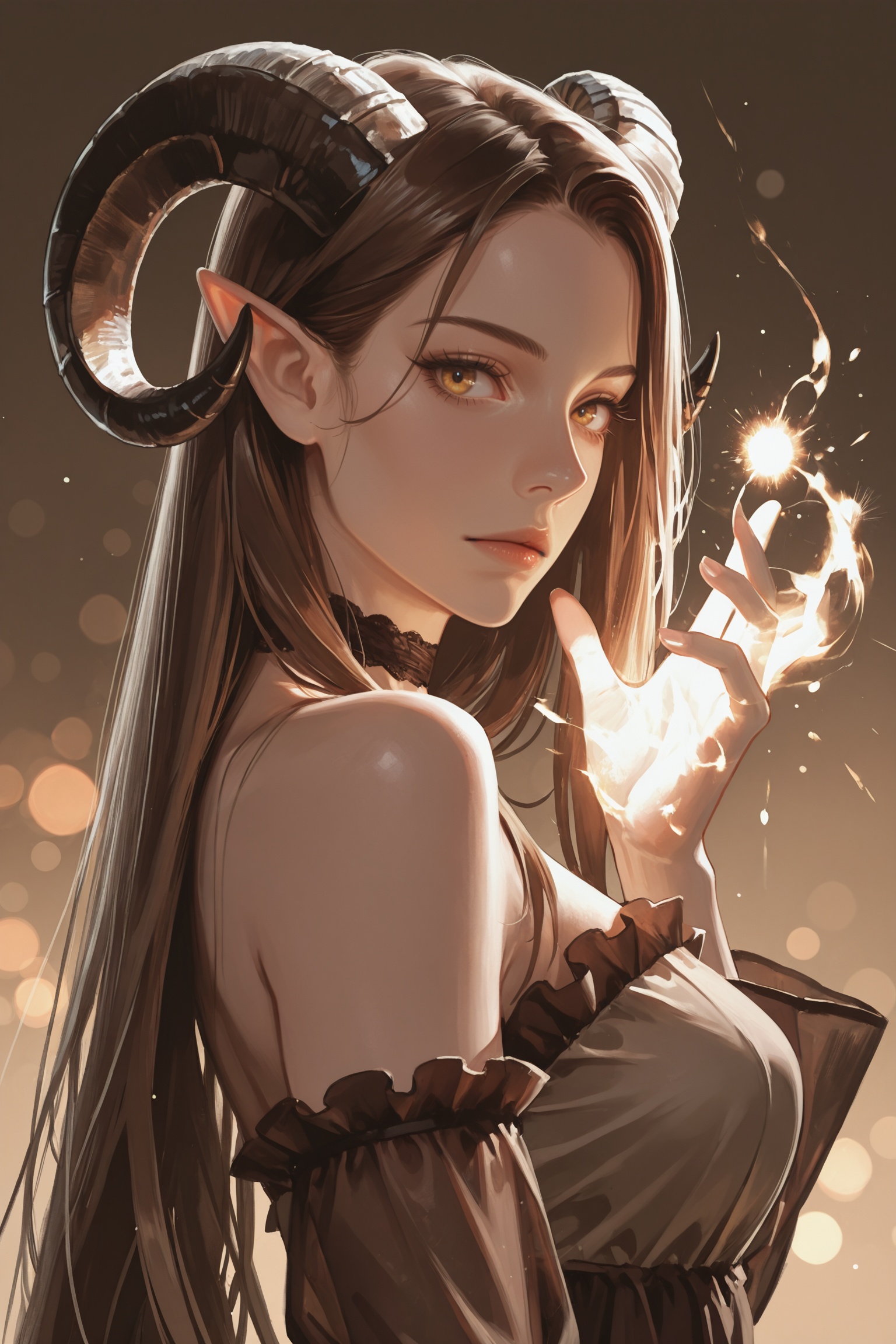 -----,  1girl,  horns on Tensor.Art