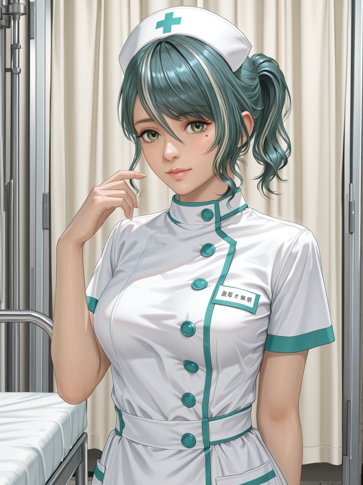tamaki \(doax vv\),  streaked hair,  short ponytail on Tensor.Art