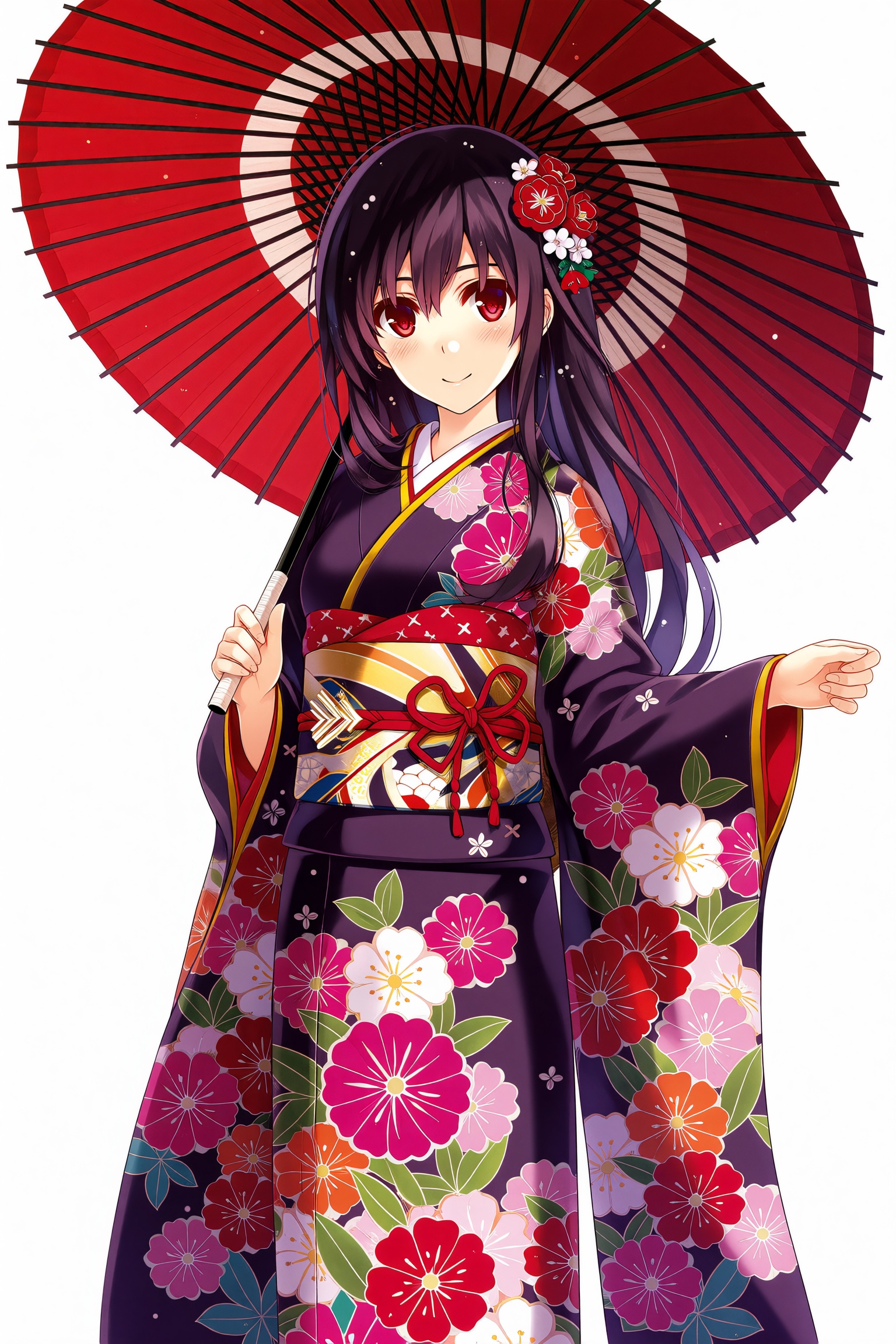 1girl,  solo,  umbrella on Tensor.Art
