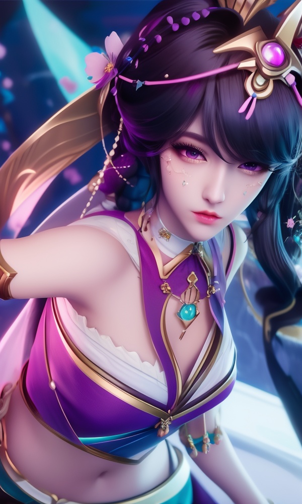 (,1girl, ,best quality, ),looking at viewer, <lora:375-DA-神印王座-龙皓晨-女装:0.8> ,ultra detailed background,ultra detailed background,ultra realistic 8k cg,, ,masterpiece, (( , )),, ,tamari \(flawless\),, spirit blossom \(league of legends\),   ,   (()), (), ,,