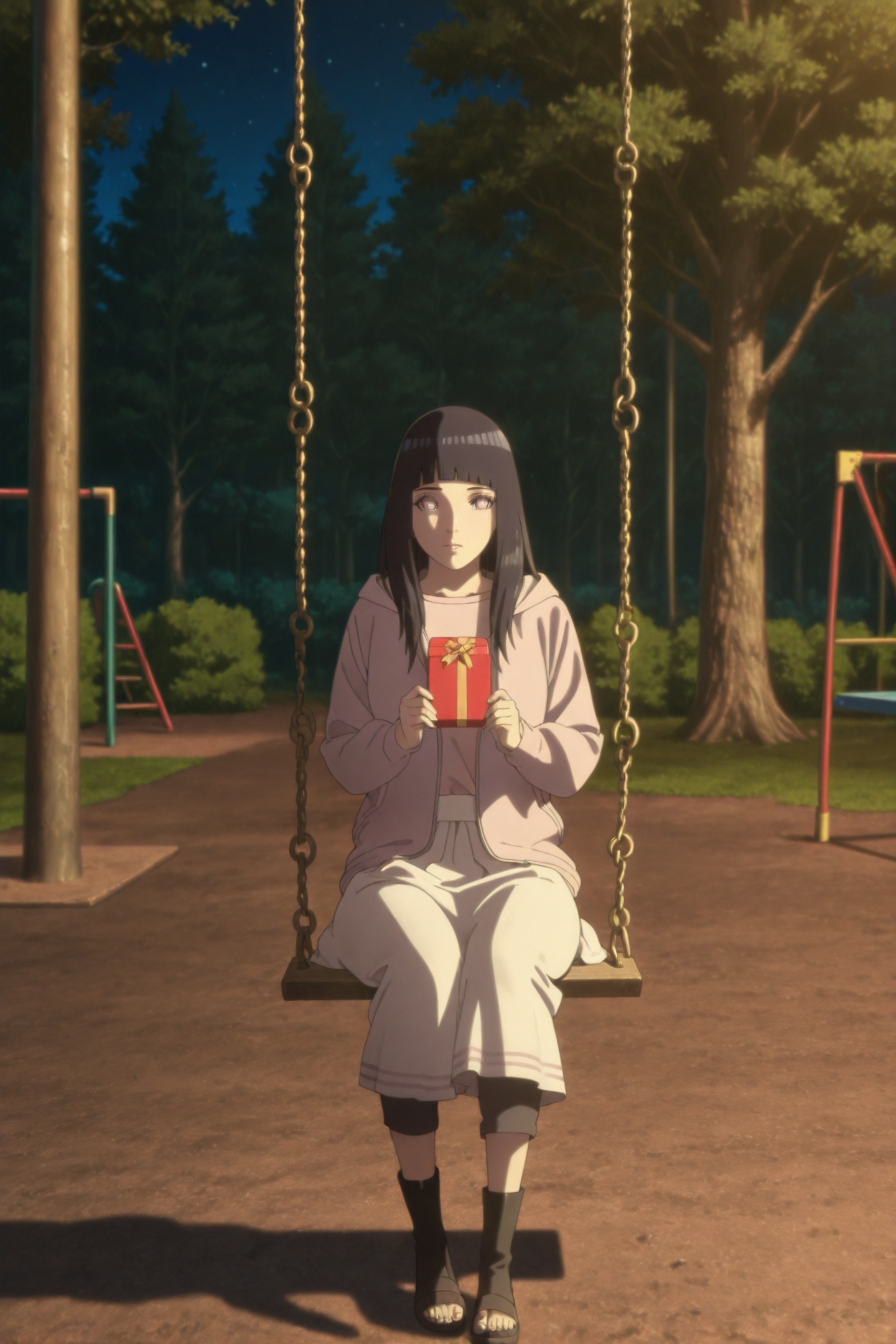 THE LAST MOVIE Style,  1girl,  hyuuga hinata on Tensor.Art