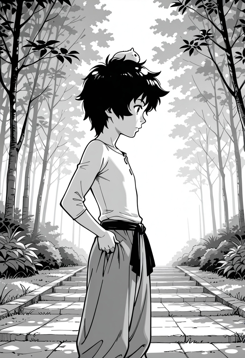 kyut4,  1boy,  thick hair on Tensor.Art