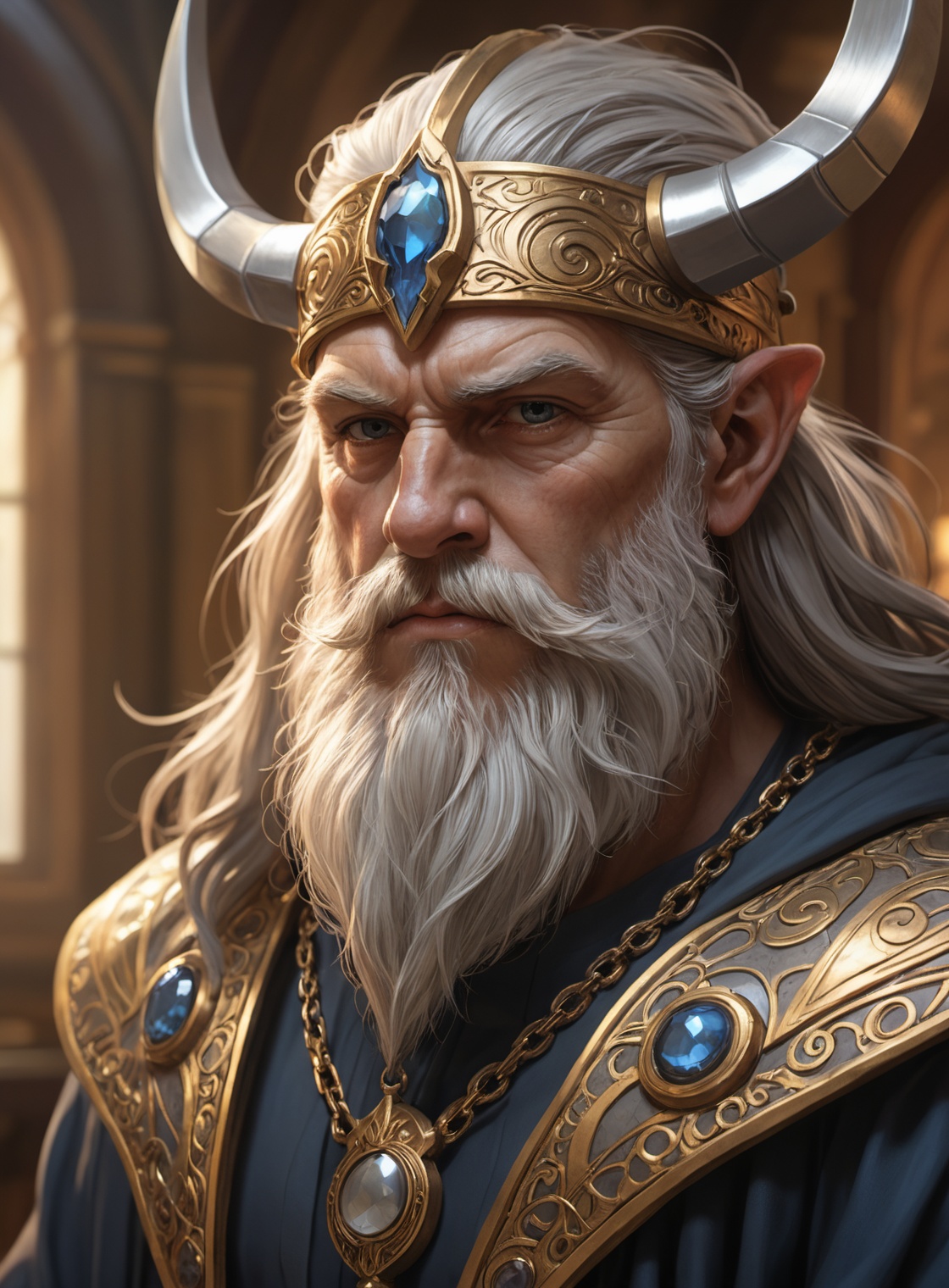 (closeup odin in front of the bifröst),  alluring portrait,  intricate on Tensor.Art
