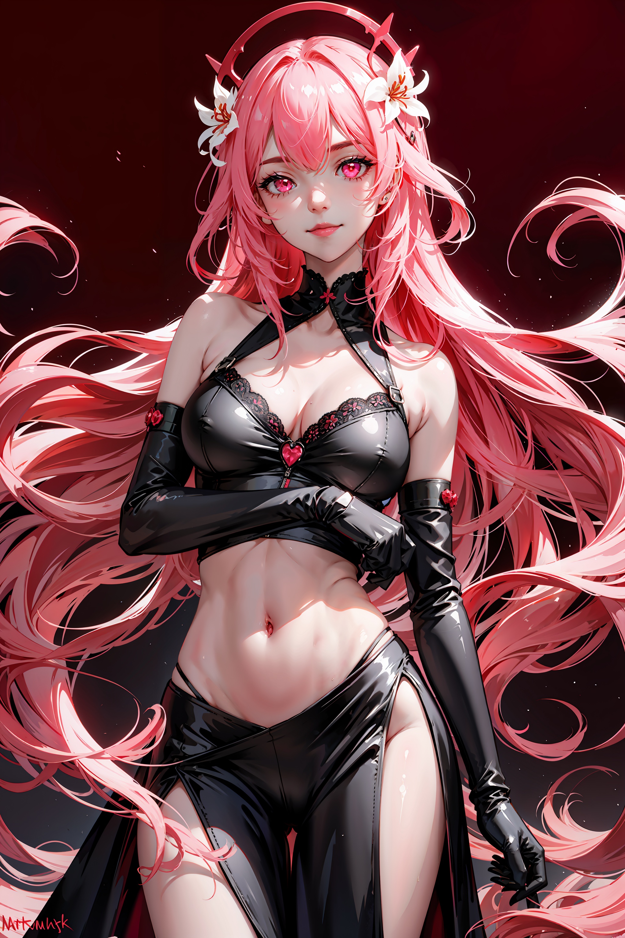 perfect eyes,  pink hair,  1girl on Tensor.Art