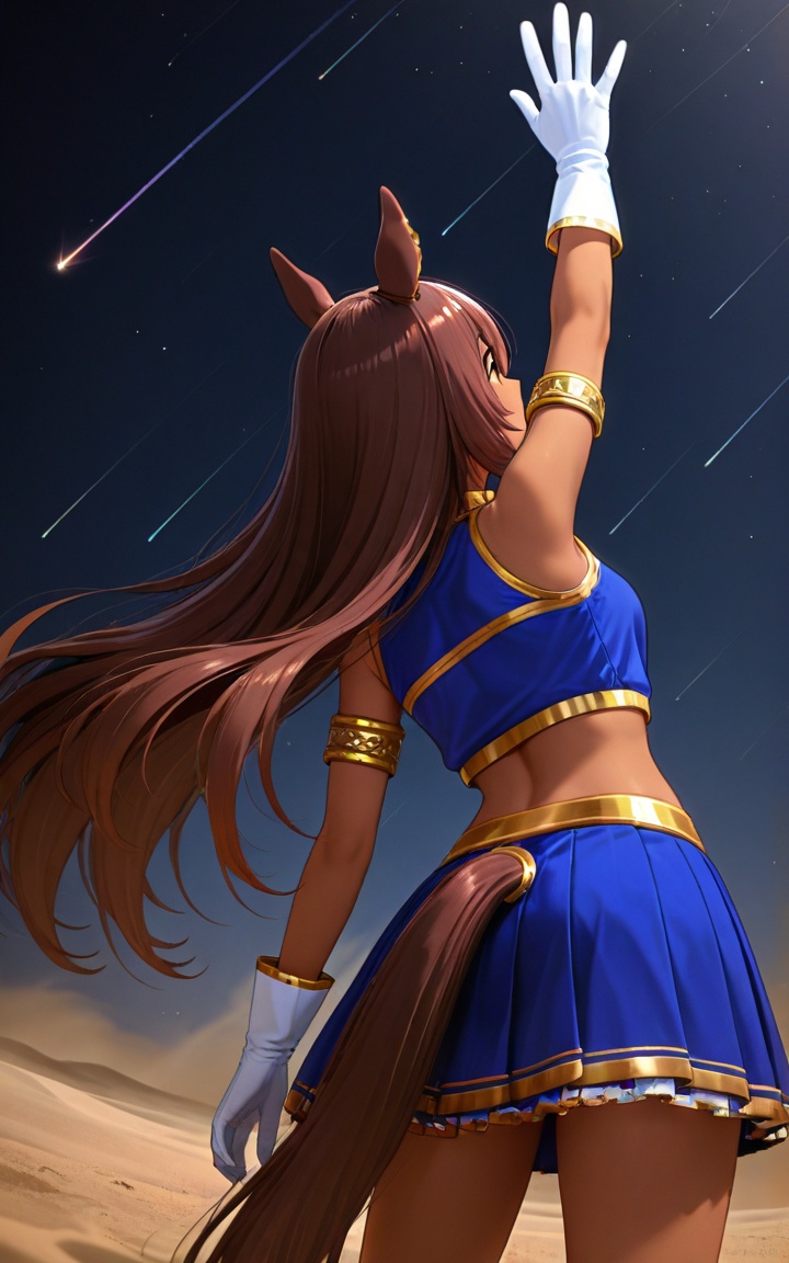 americanpharoah,  1girl,  from behind on Tensor.Art