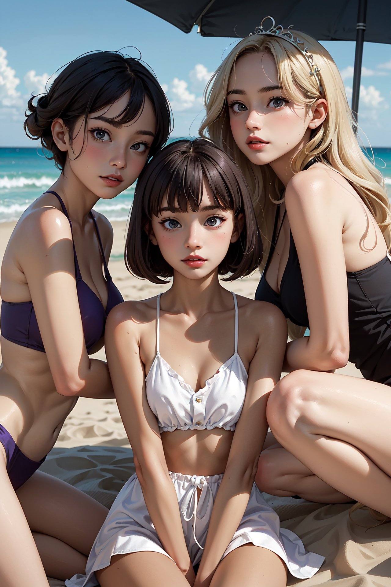 4girls,  masterpiece,  high quality on Tensor.Art
