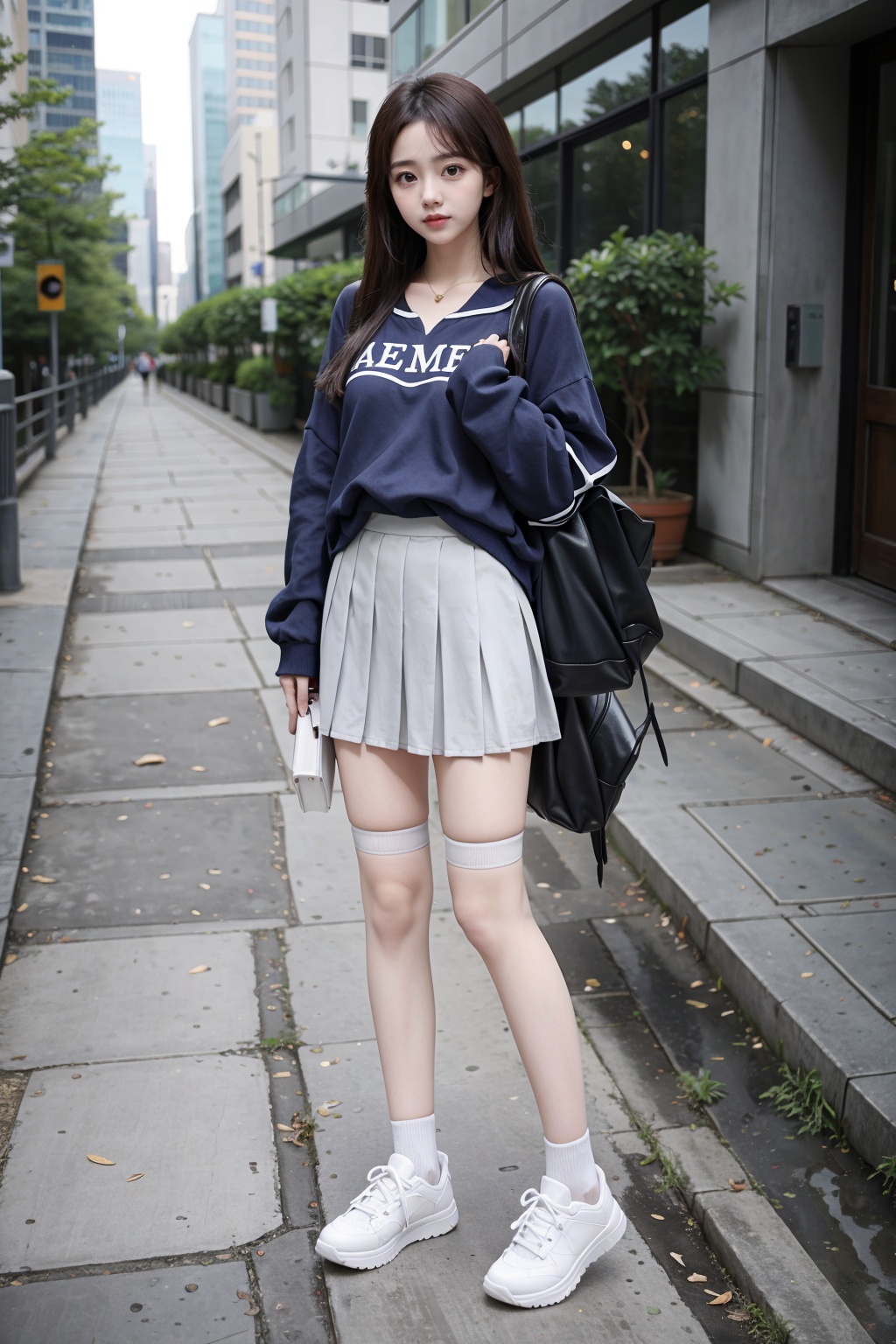 1gril,  full body,  skirt by 海底烂皮球 on Tensor.Art